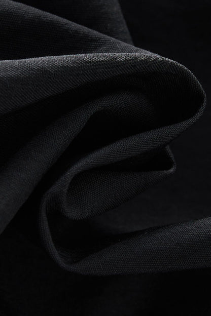 Close-up of black fabric texture